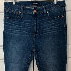 J CREW JEANS 10" high rise toothpick 32/14 P